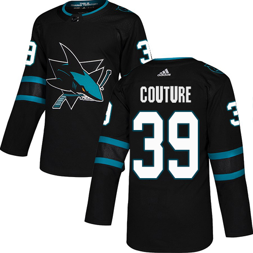Adidas Sharks #39 Logan Couture Black Alternate Authentic Stitched NHL Jersey Adidas Sharks #39 Logan Couture Black Alternate Authentic Stitched NHL Jersey