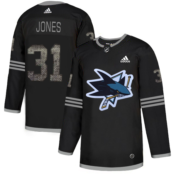 Adidas Sharks #31 Martin Jones Black Authentic Classic Stitched NHL Jersey Adidas Sharks #31 Martin Jones Black Authentic Classic Stitched NHL Jersey