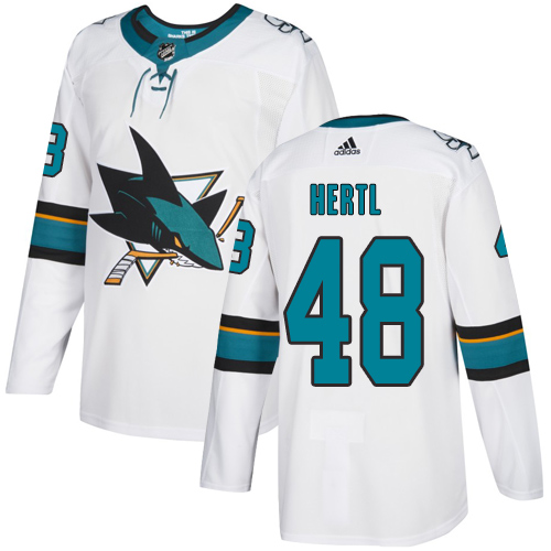 Adidas Sharks #48 Tomas Hertl White Road Authentic Stitched NHL Jersey Adidas Sharks #48 Tomas Hertl White Road Authentic Stitched NHL Jersey