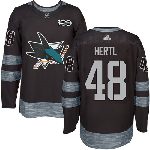 Adidas Sharks #48 Tomas Hertl Black 1917-2017 100th Anniversary Stitched NHL Jersey Adidas Sharks #48 Tomas Hertl Black 1917-2017 100th Anniversary Stitched NHL Jersey