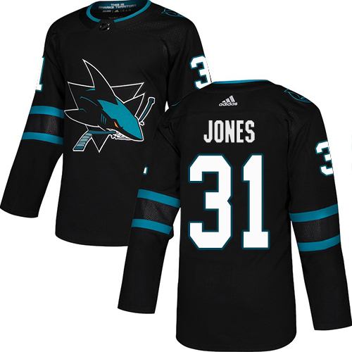 Adidas Sharks #31 Martin Jones Black Alternate Authentic Stitched NHL Jersey Adidas Sharks #31 Martin Jones Black Alternate Authentic Stitched NHL Jersey