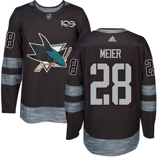 Adidas Sharks #28 Timo Meier Black 1917-2017 100th Anniversary Stitched NHL Jersey Adidas Sharks #28 Timo Meier Black 1917-2017 100th Anniversary Stitched NHL Jersey