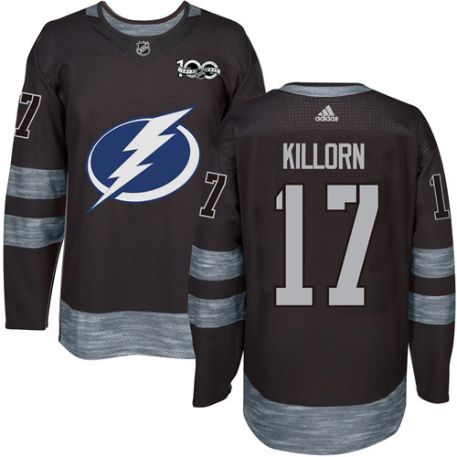 Adidas Lightning #17 Alex Killorn Black 1917-2017 100th Anniversary Stitched NHL Jersey Adidas Lightning #17 Alex Killorn Black 1917-2017 100th Anniversary Stitched NHL Jersey
