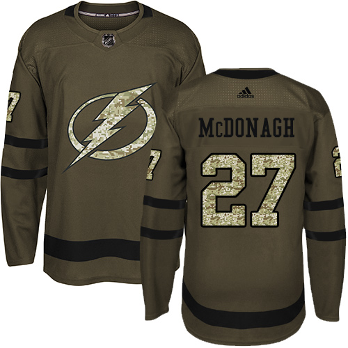 Adidas Lightning #27 Ryan McDonagh Green Salute to Service Stitched NHL Jersey Adidas Lightning #27 Ryan McDonagh Green Salute to Service Stitched NHL Jersey