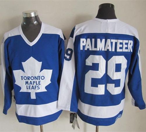 Maple Leafs #29 Mike Palmateer Blue/White CCM Throwback Stitched NHL Jersey Maple Leafs #29 Mike Palmateer Blue/White CCM Throwback Stitched NHL Jersey