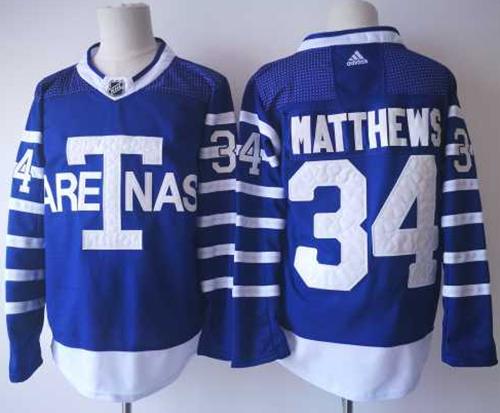 Adidas Maple Leafs #34 Auston Matthews Blue Authentic 1918 Arenas Throwback Stitched NHL Jersey Adidas Maple Leafs #34 Auston Matthews Blue Authentic 1918 Arenas Throwback Stitched NHL Jersey