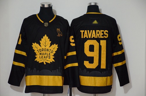 Adidas Maple Leafs #91 John Tavares Black City Edition Authentic Stitched NHL Jersey Adidas Maple Leafs #91 John Tavares Black City Edition Authentic Stitched NHL Jersey