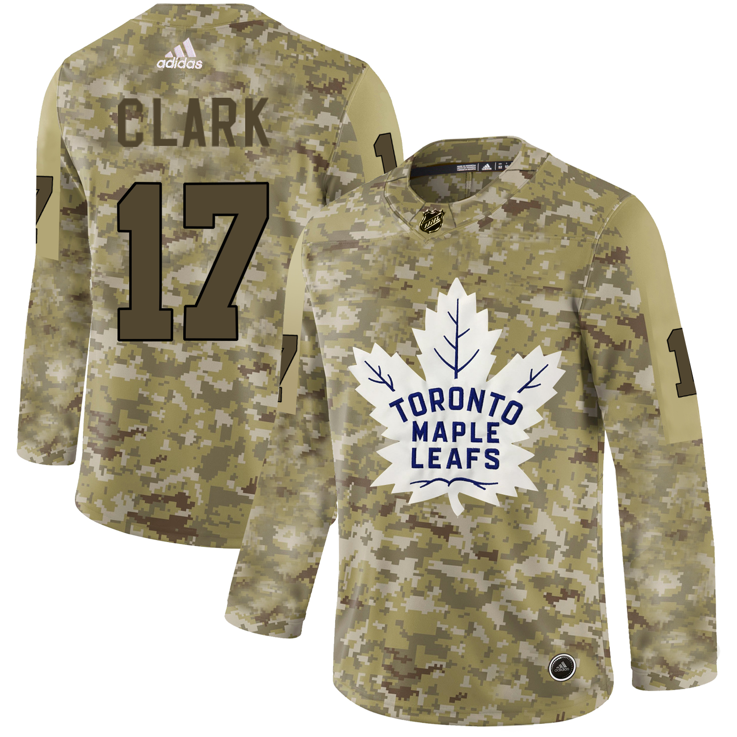 Adidas Maple Leafs #17 Wendel Clark Camo Authentic Stitched NHL Jersey Adidas Maple Leafs #17 Wendel Clark Camo Authentic Stitched NHL Jersey