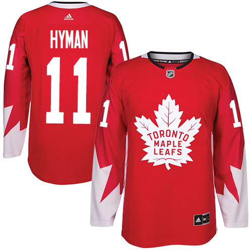 Adidas Maple Leafs #11 Zach Hyman Red Team Canada Authentic Stitched NHL Jersey Adidas Maple Leafs #11 Zach Hyman Red Team Canada Authentic Stitched NHL Jersey