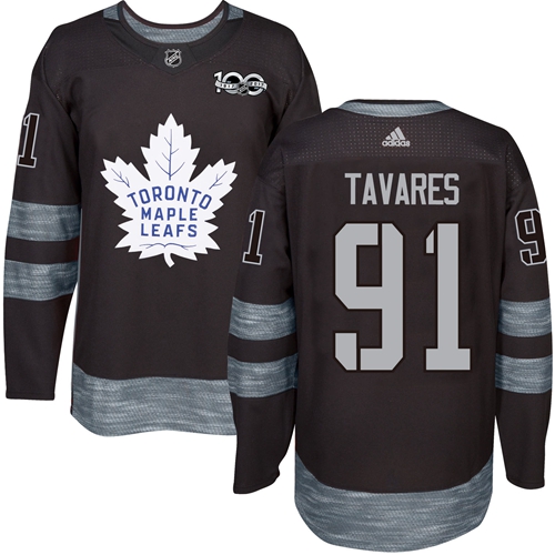 Adidas Maple Leafs #91 John Tavares Black 1917-2017 100th Anniversary Stitched NHL Jersey Adidas Maple Leafs #91 John Tavares Black 1917-2017 100th Anniversary Stitched NHL Jersey