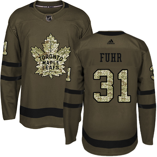 Adidas Maple Leafs #31 Grant Fuhr Green Salute to Service Stitched NHL Jersey Adidas Maple Leafs #31 Grant Fuhr Green Salute to Service Stitched NHL Jersey