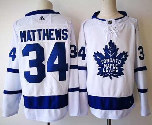Adidas Maple Leafs #34 Auston Matthews White Road Authentic Stitched NHL Jersey Adidas Maple Leafs #34 Auston Matthews White Road Authentic Stitched NHL Jersey