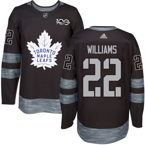 Adidas Maple Leafs #22 Tiger Williams Black 1917-2017 100th Anniversary Stitched NHL Jersey Adidas Maple Leafs #22 Tiger Williams Black 1917-2017 100th Anniversary Stitched NHL Jersey