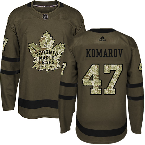 Adidas Maple Leafs #47 Leo Komarov Green Salute to Service Stitched NHL Jersey Adidas Maple Leafs #47 Leo Komarov Green Salute to Service Stitched NHL Jersey