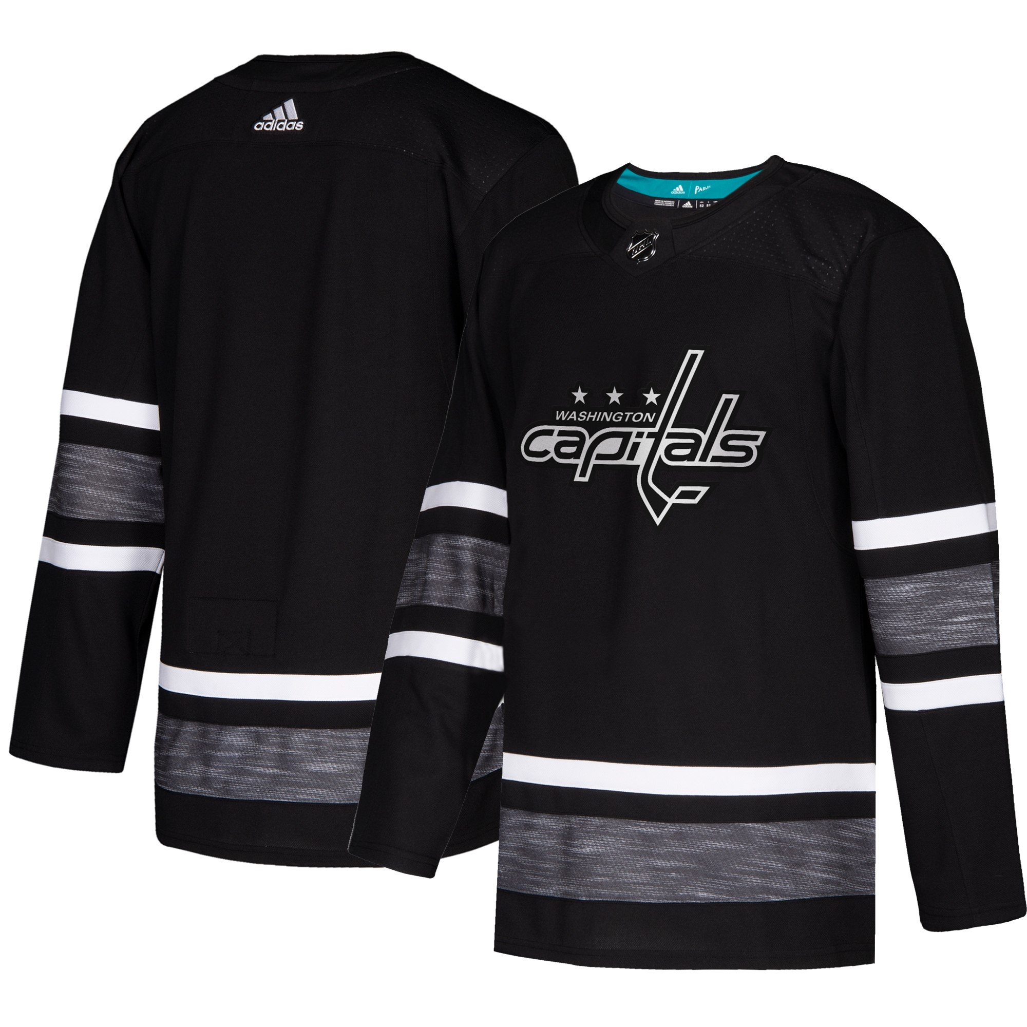 Adidas Capitals Blank Black 2019 All-Star Game Parley Authentic Stitched NHL Jersey Adidas Capitals Blank Black 2019 All-Star Game Parley Authentic Stitched NHL Jersey