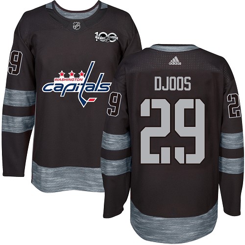 Adidas Capitals #29 Christian Djoos Black 1917-2017 100th Anniversary Stitched NHL Jersey Adidas Capitals #29 Christian Djoos Black 1917-2017 100th Anniversary Stitched NHL Jersey