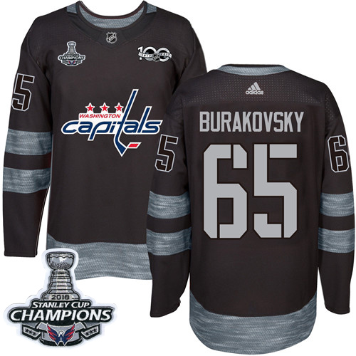 Adidas Capitals #65 Andre Burakovsky Black 1917-2017 100th Anniversary Stanley Cup Final Champions Stitched NHL Jersey Adidas Capitals #65 Andre Burakovsky Black 1917-2017 100th Anniversary Stanley Cup Final Champions Stitched NHL Jersey