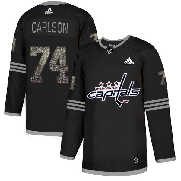 Adidas Capitals #74 John Carlson Black_1 Authentic Classic Stitched NHL Jersey Adidas Capitals #74 John Carlson Black_1 Authentic Classic Stitched NHL Jersey