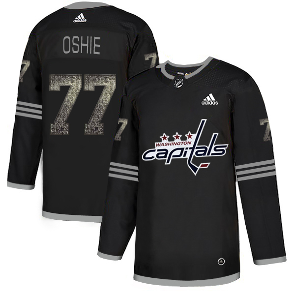 Adidas Capitals #77 T.J. Oshie Black_1 Authentic Classic Stitched NHL Jersey Adidas Capitals #77 T.J. Oshie Black_1 Authentic Classic Stitched NHL Jersey