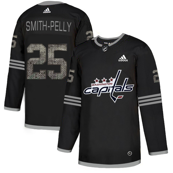Adidas Capitals #25 Devante Smith-Pelly Black_1 Authentic Classic Stitched NHL Jersey Adidas Capitals #25 Devante Smith-Pelly Black_1 Authentic Classic Stitched NHL Jersey