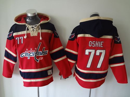 Capitals #77 T.J Oshie Red Sawyer Hooded Sweatshirt Stitched NHL Jersey Capitals #77 T.J Oshie Red Sawyer Hooded Sweatshirt Stitched NHL Jersey