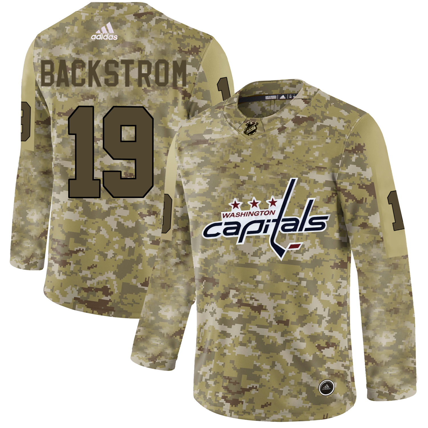 Adidas Capitals #19 Nicklas Backstrom Camo Authentic Stitched NHL Jersey Adidas Capitals #19 Nicklas Backstrom Camo Authentic Stitched NHL Jersey