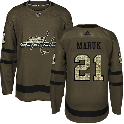 Adidas Capitals #21 Dennis Maruk Green Salute to Service Stitched NHL Jersey Adidas Capitals #21 Dennis Maruk Green Salute to Service Stitched NHL Jersey