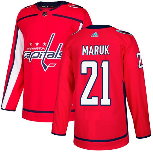 Adidas Capitals #21 Dennis Maruk Red Home Authentic Stitched NHL Jersey Adidas Capitals #21 Dennis Maruk Red Home Authentic Stitched NHL Jersey