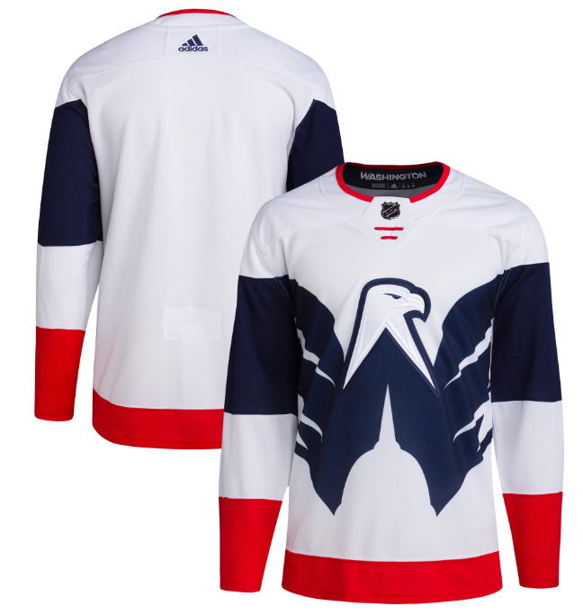 Men's Washington Capitals Blank White/Navy Stadium Series Stitched Jersey Men's Washington Capitals Blank White/Navy Stadium Series Stitched Jersey
