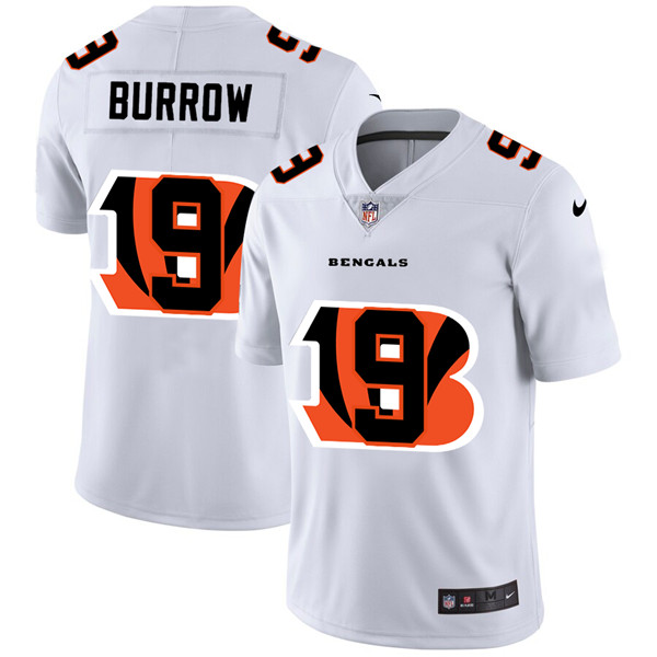 Men's Cincinnati Bengals #9 Joe Burrow White NFL Stitched Jersey Men's Cincinnati Bengals #9 Joe Burrow White NFL Stitched Jersey