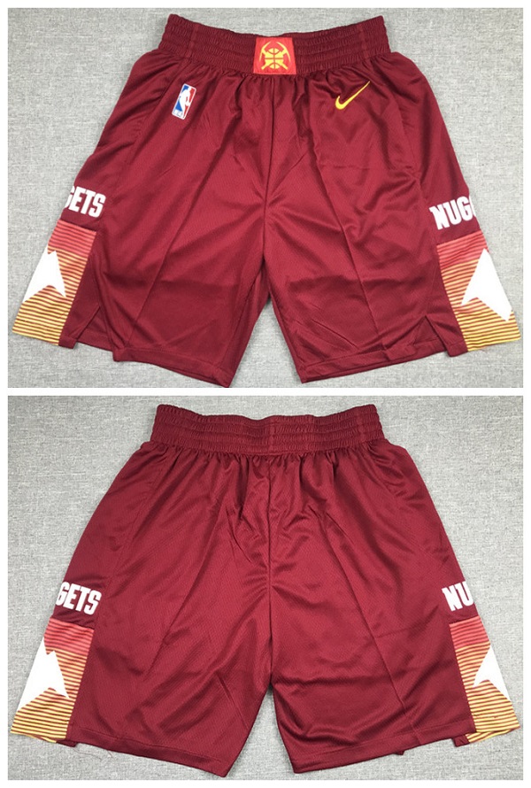 Men's Denver Nuggets Red Shorts (Run Small) Men's Denver Nuggets Red Shorts (Run Small)