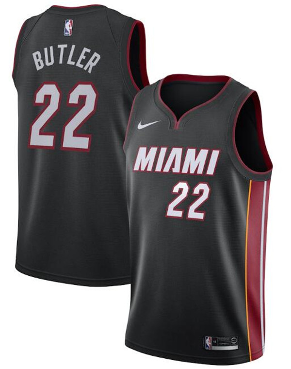 Men's Miami Heat Black #22 Jimmy Butler Icon Edition Stitched NBA Jersey Men's Miami Heat Black #22 Jimmy Butler Icon Edition Stitched NBA Jersey