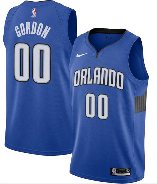 Men's Orlando Magic Royal #00 Aaron Gordon Statement Edition Stitched Swingman Jersey Men's Orlando Magic Royal #00 Aaron Gordon Statement Edition Stitched Swingman Jersey