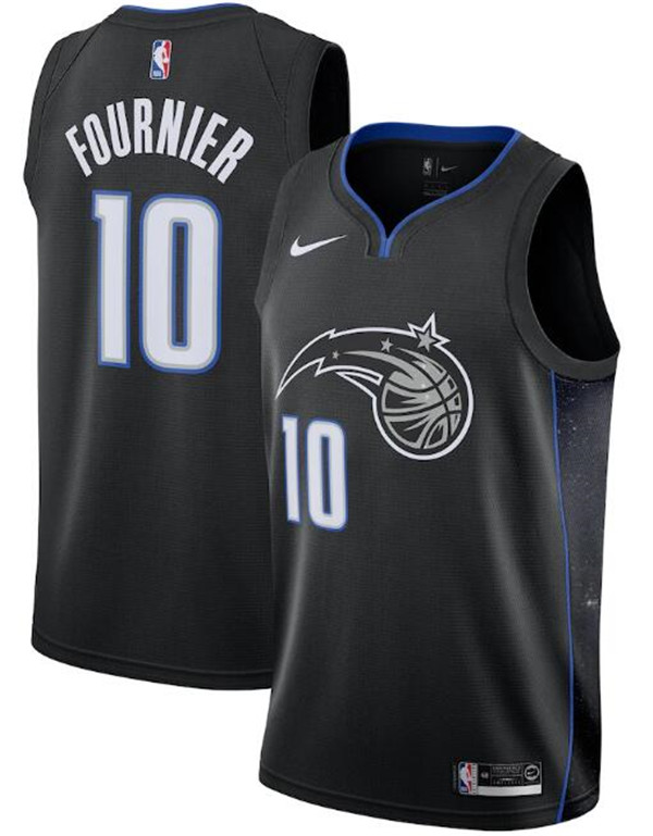 Men's Orlando Magic Black #10 Evan Fournie City Edition Stitched Swingman Jersey Men's Orlando Magic Black #10 Evan Fournie City Edition Stitched Swingman Jersey