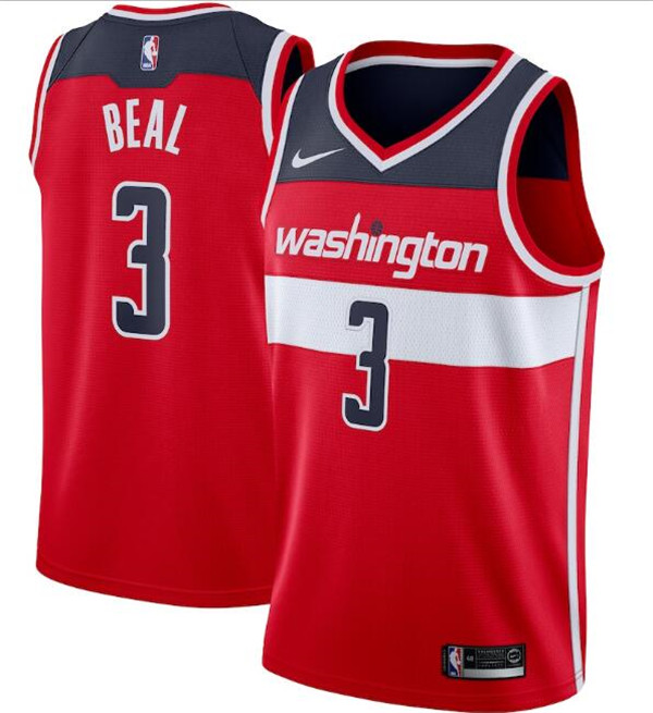 Men's Washington Wizards #3 Bradley Beal Red NBA Icon Edition Swingman Stitched Jersey Men's Washington Wizards #3 Bradley Beal Red NBA Icon Edition Swingman Stitched Jersey