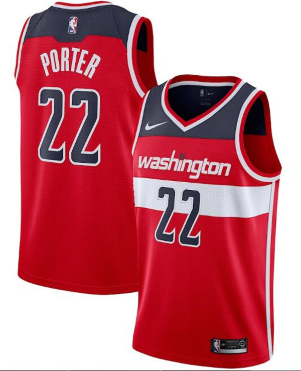 Men's Washington Wizards #22 Otto Porter Red NBA Icon Edition Stitched Jersey Men's Washington Wizards #22 Otto Porter Red NBA Icon Edition Stitched Jersey