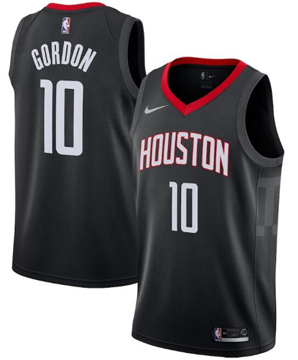 Men's Houston Rockets #10 Eric Gordon Black NBA Statement Edition Swingman Stitched Jersey Men's Houston Rockets #10 Eric Gordon Black NBA Statement Edition Swingman Stitched Jersey