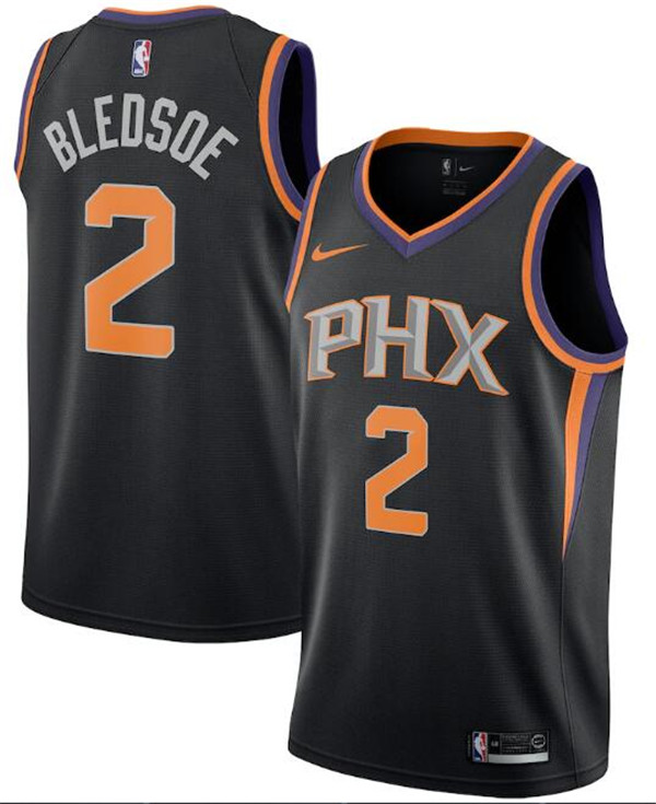 Men's Phoenix Suns Black #2 Eric Bledsoe Statement Edition Stitched Jersey Men's Phoenix Suns Black #2 Eric Bledsoe Statement Edition Stitched Jersey