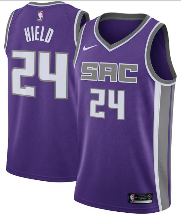 Men's Sacramento Kings #24 Buddy Hield Purple NBA Icon Editon Stitched Jersey Men's Sacramento Kings #24 Buddy Hield Purple NBA Icon Editon Stitched Jersey