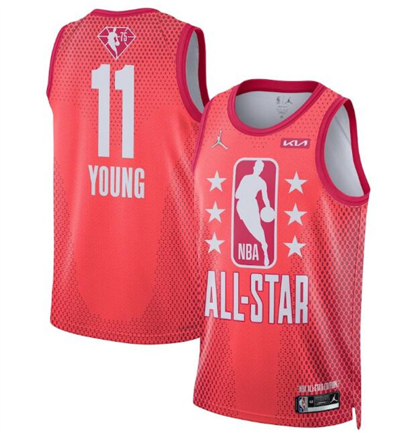 Men's 2022 All-Star #11 Trae Young Maroon Stitched Jersey Men's 2022 All-Star #11 Trae Young Maroon Stitched Jersey