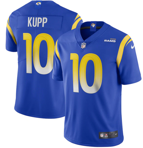 Men's Los Angeles Rams #10 Cooper Kupp 2020 Royal Vapor Limited Stitched NFL Jersey Men's Los Angeles Rams #10 Cooper Kupp 2020 Royal Vapor Limited Stitched NFL Jersey