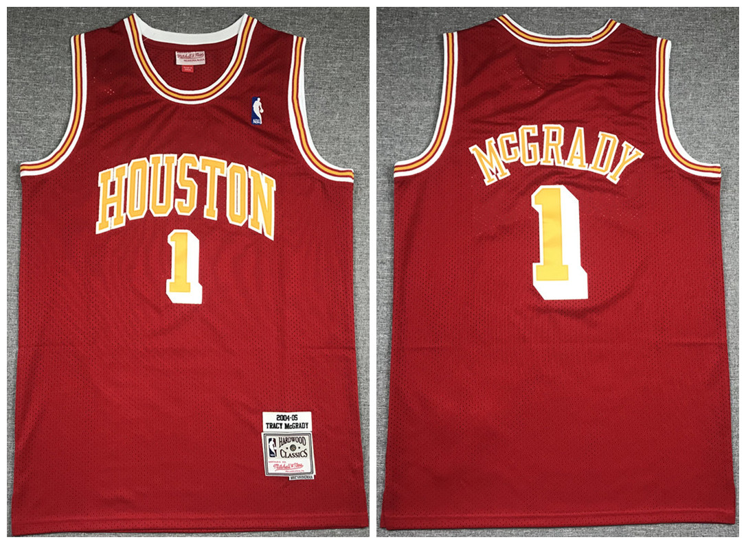 Magic #1 Tracy Mcgrady Red NBA Mount Zion Christian Academy High School Stitched Jersey Magic #1 Tracy Mcgrady Red NBA Mount Zion Christian Academy High School Stitched Jersey