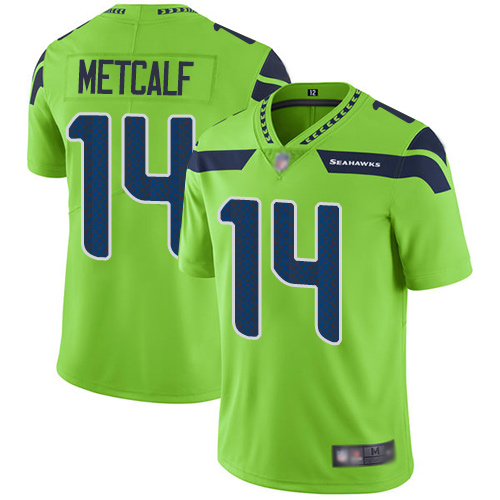 Men's Seahawks #14 D.K. Metcalf Green Vapor Untouchable Limited Stitched NFL Jersey Men's Seahawks #14 D.K. Metcalf Green Vapor Untouchable Limited Stitched NFL Jersey