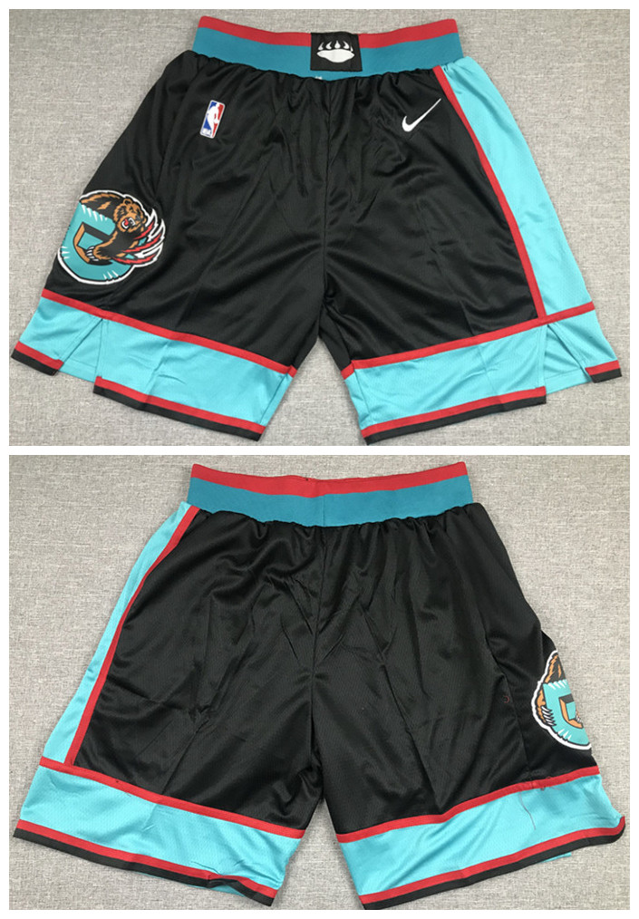 Men's Memphis Grizzlies Black Shorts (Run Small)