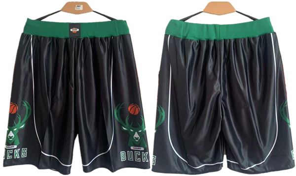 Men's Milwaukee Bucks Black Shorts (Run Small) Men's Milwaukee Bucks Black Shorts (Run Small)