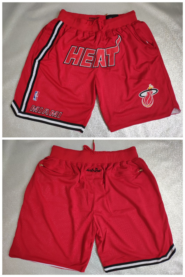 Men's Miami Heat Red Shorts (Run Small) Men's Miami Heat Red Shorts (Run Small)