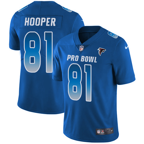 Nike Falcons #81 Austin Hooper Royal Men's Stitched NFL Limited NFC 2019 Pro Bowl Jersey Nike Falcons #81 Austin Hooper Royal Men's Stitched NFL Limited NFC 2019 Pro Bowl Jersey