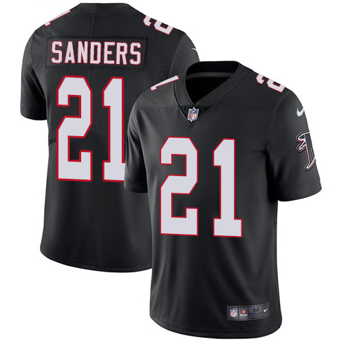 Nike Falcons #21 Deion Sanders Black Alternate Men's Stitched NFL Vapor Untouchable Limited Jersey Nike Falcons #21 Deion Sanders Black Alternate Men's Stitched NFL Vapor Untouchable Limited Jersey