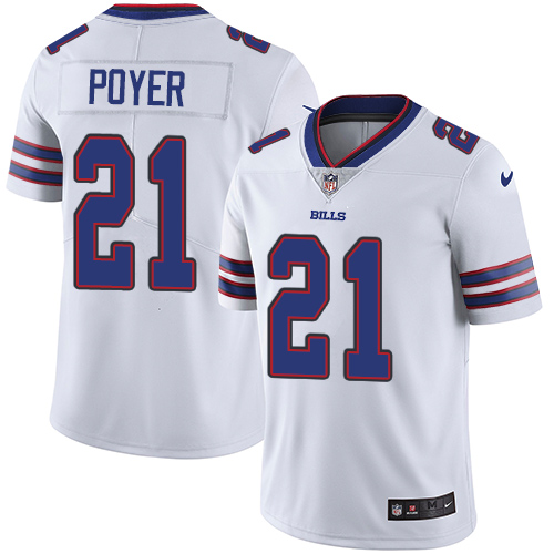 Nike Bills #21 Jordan Poyer White Men's Stitched NFL Vapor Untouchable Limited Jersey Nike Bills #21 Jordan Poyer White Men's Stitched NFL Vapor Untouchable Limited Jersey