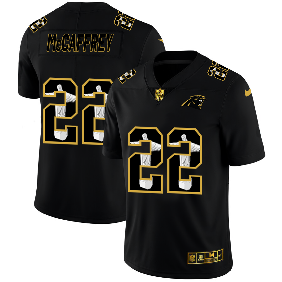 Carolina Panthers #22 Christian McCaffrey Men's Nike Carbon Black Vapor Cristo Redentor Limited NFL Jersey Carolina Panthers #22 Christian McCaffrey Men's Nike Carbon Black Vapor Cristo Redentor Limited NFL Jersey